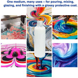 100Ml/3.38Oz Premium Arylic Pouring Paint, Fluid Art Mixed High Flow Paint Pouring For Diy, Ideal For Painting On Canvases, Wood, Rocks, Plaster, Enhances Glossiness & Improves Flow Vibrant Colors