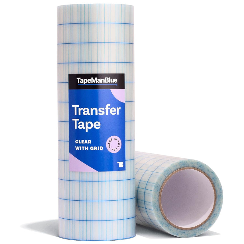 12" X 100' Roll Of Clear Transfer Tape For Vinyl, Made In America, Vinyl Trans