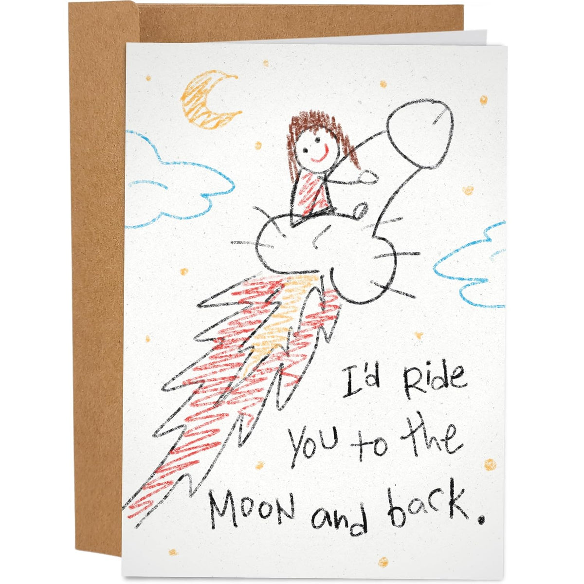 Funny Birthday Card For Him Her | Funny Anniversary Cards For Husband Wife | Naughty Dirty Inappropriate Valentine'S Day Card | Ride You To The Moon And Back Card