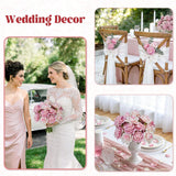 6Pcs Artificial Flowers Fake Roses, 28" Long Stem Silk Roses For Wedding Centerpieces Home Party Valentine'S Day Decor, Realistic Faux Bouquet For Tall Vase Indoor (Pink)