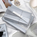 Shimmer Silver Wrapping Paper Roll - 17 Inches X 33 Feet - Solid Color Pearly-Lustre Gift Wrap Birthday Wrapping Sheets For Baby Shower, Weddings, Christmas And Anniversaries