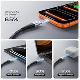 3 Pack 6FT USB A to USB C Fast Charging Cable for iPhone Samsung CarPlay