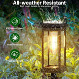 8 Pack Upgraded Solar Pathway Lights Large LED Waterproof Super Bright Garden Walkway Lights