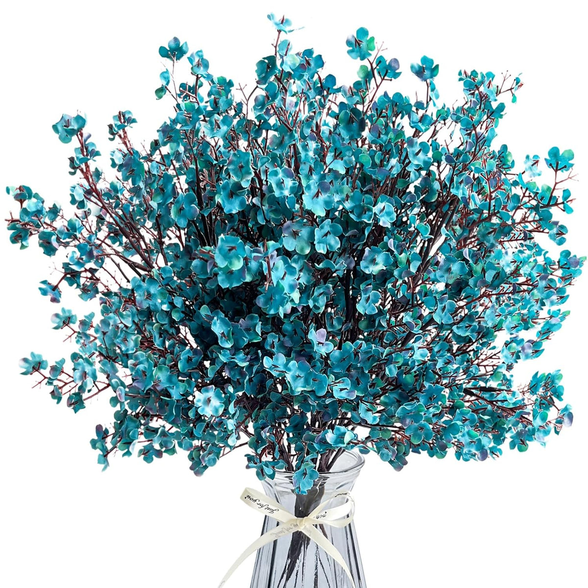Babys Breath Artificial Flowers 8 Bundles Real Touch Uv Resistant Fake Flowers Silk Faux Flowers For Vase Home Office Wedding Diy Floral Indoor Outdoor Centerpiece Table Decoration