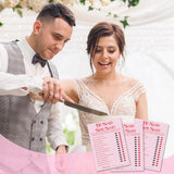 Pink Bridal Shower Game Set, He Said She Said Game, Wedding Games Cards For Reception, Bridal Shower Games 30 Guests For Engagement Wedding Party - A005
