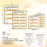 Ladies' Night Party Feud Game - Great For Bachelorette Parties Or Adult Trivia Nights - 30 Cards & 3 Fast Money Rounds