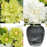 Fake Flowers In Vase Faux Floral Arrangements Centerpiece Artificial Flowers With Vase Spring Flower Centerpieces For Tables White Silk Flowers Arrangement In Vase