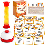 5 Second Games 100 Thanksgiving Party Cards 5 Second Question Cards Games Kits With Hourglass Timer For Adults Family Thanksgiving Party Travel Night Sleepover Think Fast And Shout Out Answers