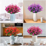 36 Pcs Artificial Flowers For Outdoors, Uv Resistant Faux Plastic Plants, Fake Flowers For Hanging Planters, Window Boxes, Garden, Porch, Wedding Decor
