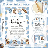 321 Pcs Cowboy Baby Shower Decorations Party Games A Cowboy Is On The Way Bingo Price Guess Don'T Say The Word Who Mom Game For Western Rodeo Baby Shower Gender Reveal Party Favors