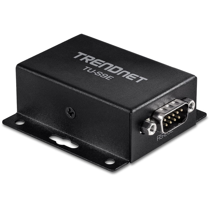 TRENDnet TU-S9E, 1-Port Serial to IP Ethernet Converter, Black