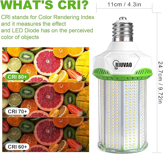 2 Pack 100W LED Corn Light Bulbs 1000W Equivalent 5000K Daylight 15000 Lumens E26 E39 Base