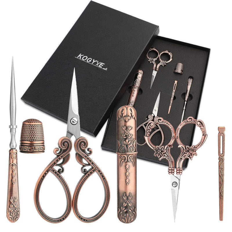 Embroidery Scissors Kits Include 2 Pairs Vintage Scissors, European St