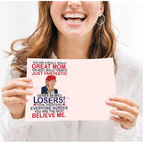 Funny Card For Mom, Wife From Daughter, Son, Kids, Husband On Mothers Day, Valentines Day - Heartfelt Message To Mother, Perfect For Birthday, Mother'S Day, Humorous Mom Greeting Cards, Premium Quality