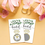 Bridal Shower Scratch Off Game Cards, Eucalyptus Greenery Bridal Lottery Tickets, Gold Foil Wedding Shower Games Ideas, Bachelorette Party Activities & Decorations (50 Pack)-15