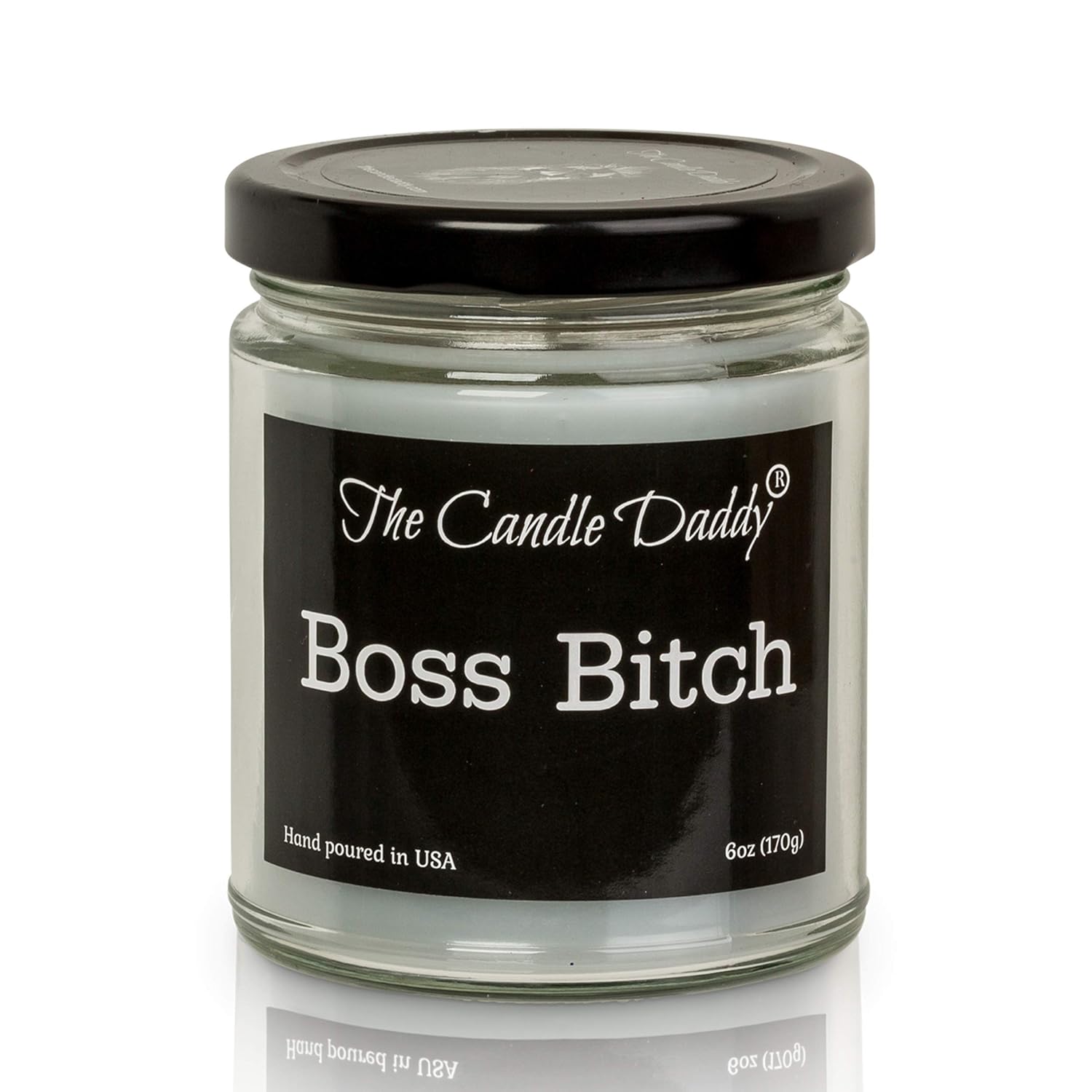 Boss Bitch - Apple Maple Bourbon Scent - Maximum Scented 6 Ounce Jar - 40 Hour Burn Time