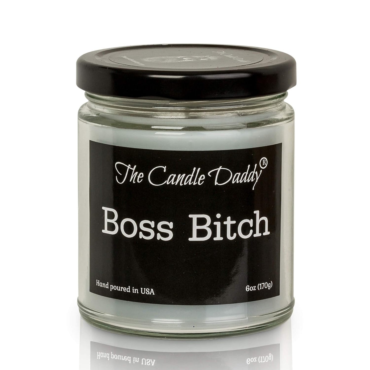 Boss Bitch - Apple Maple Bourbon Scent - Maximum Scented 6 Ounce Jar - 40 Hour Burn Time