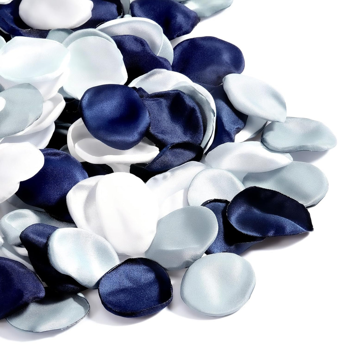 200Pcs Silk Rose Petals For Weddings, Dusty Blue Flower Silk Petals Flower Girl Scatter Petal For Wedding Aisle Scatter, Aisle Table Centerpieces, Romantic Night Home Decor