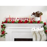 FiveSeasonStuff 29 Ft 4 Pack Rose Silk Flower Garland Artificial Flowers Decoration Hanging Floral Décor for Wedding Baby Shower Birthday Party Garden (Venetian Red)