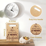 Christmas Cutting Board,Holiday Charcuterie Board, Christmas Kitchen Decorations, Gifts For Women Nana Mom Friends, Merry Christmas Bamboo Chopping Board, Kitchen Cooking Decor Favors -30