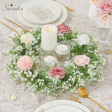 2Pcs 5.9 Ft Babys Breath Garland, 162 Branches White Artificial Baby Breath Flower Vines, Faux Garland Gypsophila Hanging Flower Vines For Wedding Arch Party Table Home Wall Decor