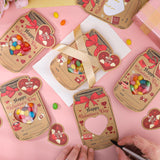 Valentines Day Cards For Kids School, 36 Pack Candy Jar Valentine Card Set With Treat Bags Classroom Exchange Gift For Boys Girls Toddlers Friends Party Favors (Candy Not Included)
