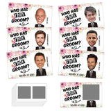 Bridal Shower Games - Who Has The Groom Scratch Off Cards - Floral Scratch Off Cards & Stickers - Bachelorette Party Game - Girls Night Out Activity - Bride Shower Supplies Decorations - 36 Pcs(D03)