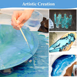 68Oz Crystal Clear Epoxy Resin Kit, High-Glossy& No Bubbles, Art & Casting Resin With 16 Epoxy Resin Pigment, Foil Flakes, Sequin,Craft Clear Resin For Art Crafts, Jewelry, Molds