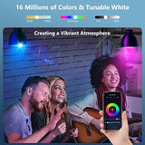Smart LED Light Bulb 100W Equivalent RGB Color Changing WiFi A19 8 Pack