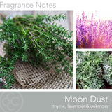 Moon Dust Scented Jar Candle, Rebel Collection, 2 Wick, Blue, 22 Oz - Up To 120 Hours Burn