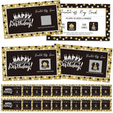 45 Pcs Happy Birthday Party Game Scratch Off Cards Birthday Games Tickets Including 4 Winner 40 Loser 1 Instruction Cards For Adults Birth Party Favors, 4.72 X 2.76 Inches