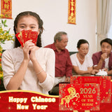 125 Pcs Chinese New Year Scratch Off Fortune Cards With 25 Feng Shui Coins 2026 Year Of The Horse Party Fortune Games Red Chinese New Year Scratch Off Cards For Spring Festival Lunar New Year Decor