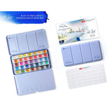 Extra Fine Watercolor Set 35 Full Pans (2.5Ml), Artist-Grade, High-Pigment, Vibrant & Lightfast Colors In Durable Metal Case, Art Supplies By Nevskaya Palitra