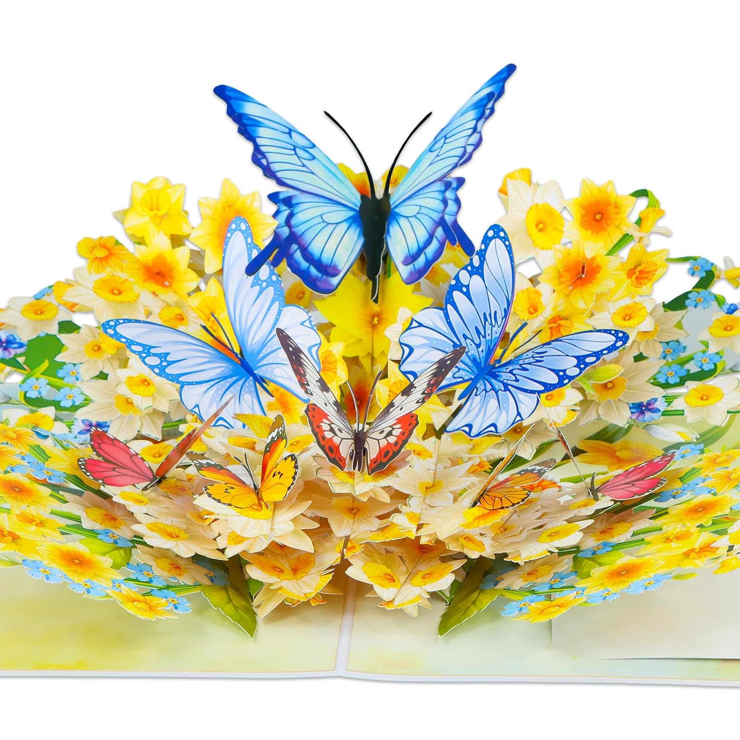 3D Butterfly Card For Women - Floral Butterfly Pop Up Card Mothers Day Birthday Thinking Of You Cards Sympathy Memorial Gifts For Grandma Mom Wife