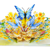 3D Butterfly Card For Women - Floral Butterfly Pop Up Card Mothers Day Birthday Thinking Of You Cards Sympathy Memorial Gifts For Grandma Mom Wife