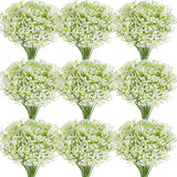 60Pcs Babys Breath Artificial Flowers, Baby Breath Flowers Artificial Bulk, Fake White Gypsophila Babies Breath Real Touch Flowers For Wedding Bouquet Floral Arrangement Party Home Decor