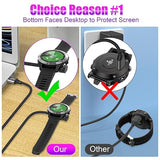 2 Pack 3.3FT Garmin Watch Charger L Shape USB Charging Cable for Fenix Forerunner Venu Instinct Vivoactive
