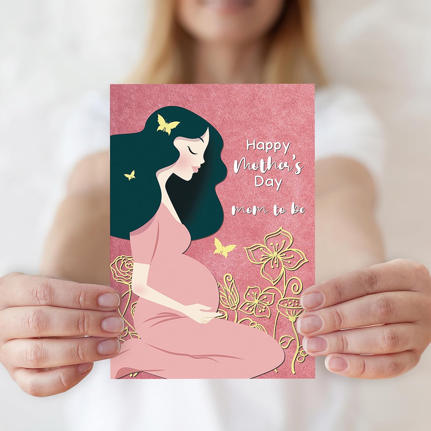 Mom To Be Mothers Day Card?Mothers Day Gift For Mom To Be & Mother To Be & Pregnant & Mommy To Be?First Mother'S Day Gifts Card For New Mom & Pregnant Mom