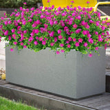 Artificial Flowers Fake Outdoor Uv Resistant Boxwood Plants Shrubs 4 Pack, Faux Plastic Greenery For Indoor Outside Hanging Planter Home Office Wedding Farmhouse Decor (Fushia)