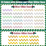 33 Colors Christmas Double Line Outline Markers, Xmas Draw Markers Squiggles Shimmer Markers Set Christmas Outline Metallic Marker Pens For Christmas Greeting Card Festive Diy Crafts Supplies