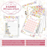 Baby Shower Games For Girl Wildflowers, How Big Is Mommy'S Belly, Bingo Game, Bump Or Beer Belly, Guess Who Mommy Or Daddy Children'S Book Emoji Pictionary, Word Scramble, Price Is Right