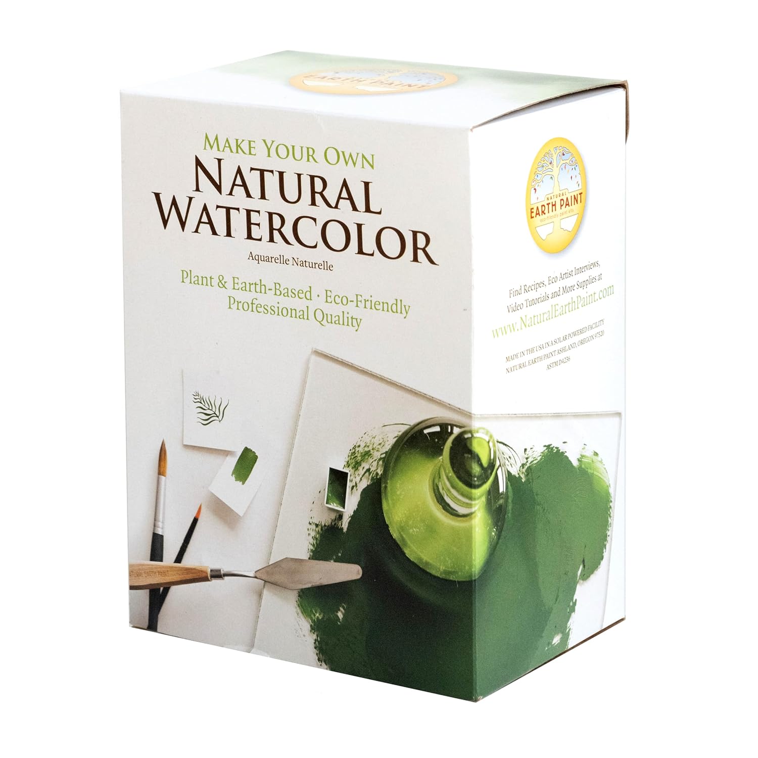 Natural Watercolor Kit | Eco Friendly | Professional Grade | 7 Colors