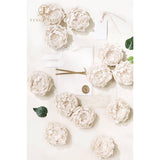 Artificial Blooming Peony Flowers For Decoration Real Looking 16Pcs Mild Pink Fake Flowers With Stem For Diy Wedding Bouquets Home Decor Centerpieces Bridal Shower Party