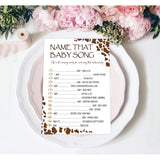 Baby Shower Games - Name That Baby Song Game For 30 Guests With Cards, Gender Reveal Game, Cowboy Party Supplies (21)