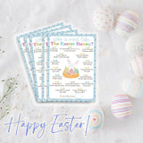Funny Easter Game Set - 20 Pcs Who Is Most Like The Easter Bunny Double-Sided Fill In Style Game Cards, Friends, Bunny Egg Family Party Game & Activities (Bunny2) -A03
