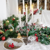 Flameless Taper Candles With Remote, 500H Battery Operated Tapers Candle, Led Flickering Flameless Candlesticks Classic Tall Taper Candles For Christmas Home, Wedding, Party, 9.8 Inches (White)