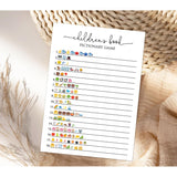 Children'S Book Pictionary Fun Guessing Baby Shower Game, 24 Cards