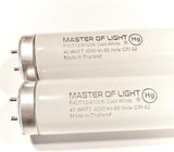 2 Pack F40CW 4FT Fluorescent Tube Light Bulbs 40W T12 Cool White 4100K Replacement