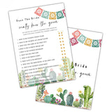 Bridal Shower Games, Fiesta Mexican Bridal Shower Decorations, Bride Know The Groom Cards For Bridal Shower Bachelorette Party, Wedding Engagement Party, Set Of 30 Game Cards (A05)