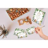Jungle Safari Baby Shower Game, Guess How Many Candies Are In The Jar, Pack Of 1 Sign And 50 Guessing Cards, Baby Shower Decoration, Gender Neutral - 03